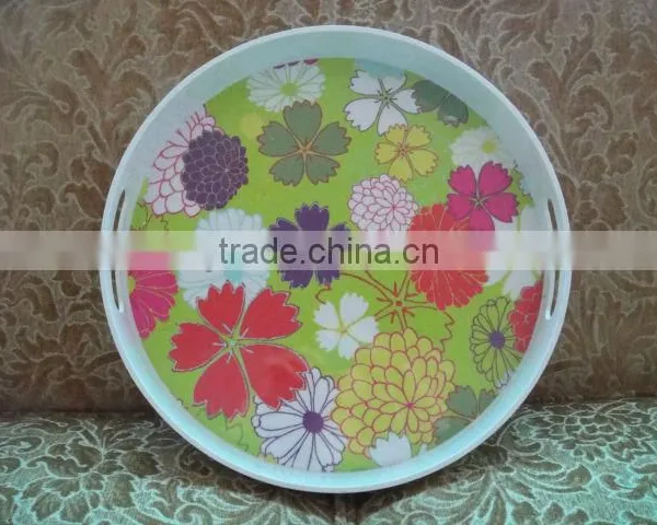 100%melamine Round Tray photo-3
