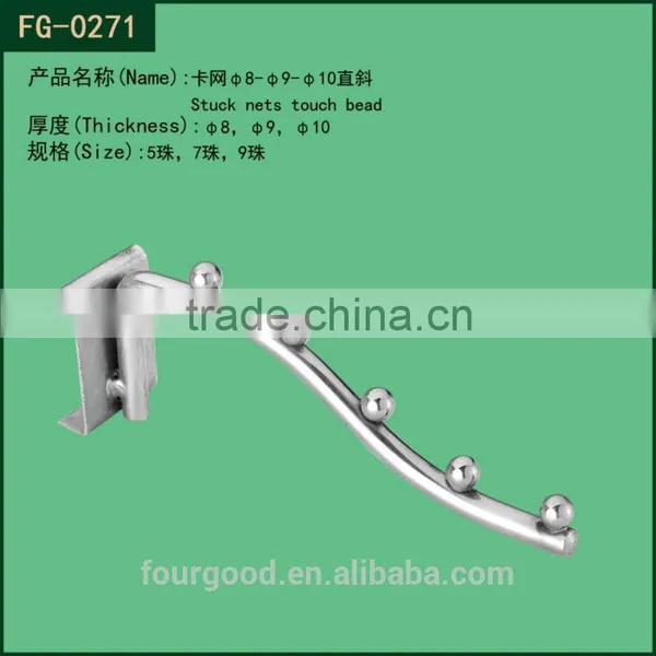 Slatwall Supermarket Mannequin Chrome Display Hook Factory
