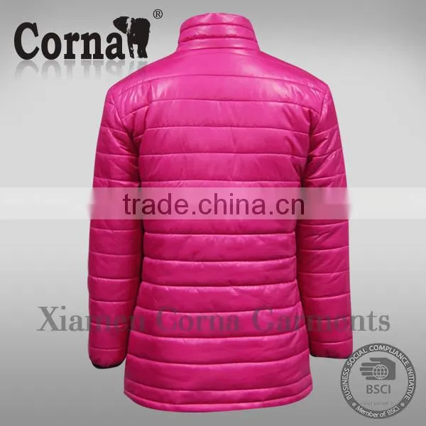 Custom High Quality New Arrival Wholesale Cheap Down Coat Women Pink Padding Jacket Winter Coat photo-3
