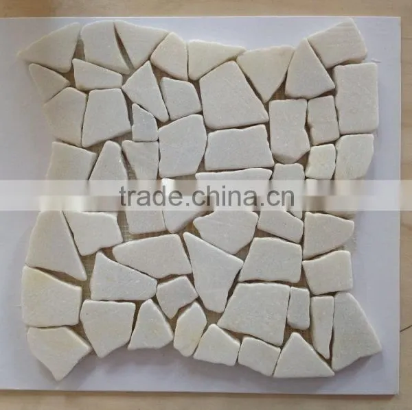 Natural Stone Mosaic With White Round Pebble Stone photo-3