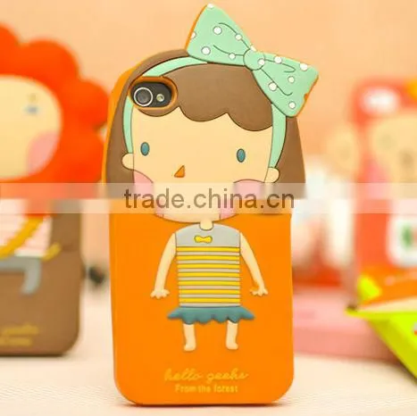 3D Silicone Animal Case for IPhone 4 photo-4