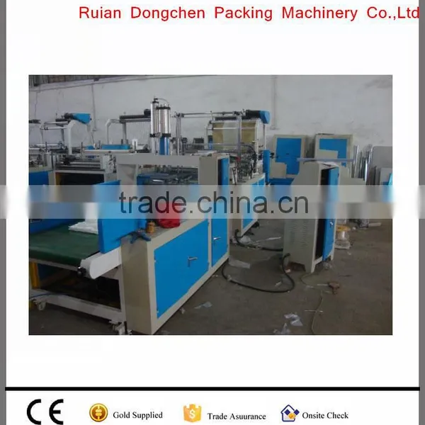 High Speed 2 lines supermarket plastic Bag Making Machine for 500pcs/min