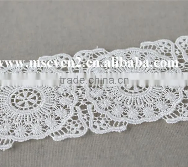 Good Price 100% Polyester Guipure Lace Trim Liturgical Lace Trim Bridal Lace Trim photo-4