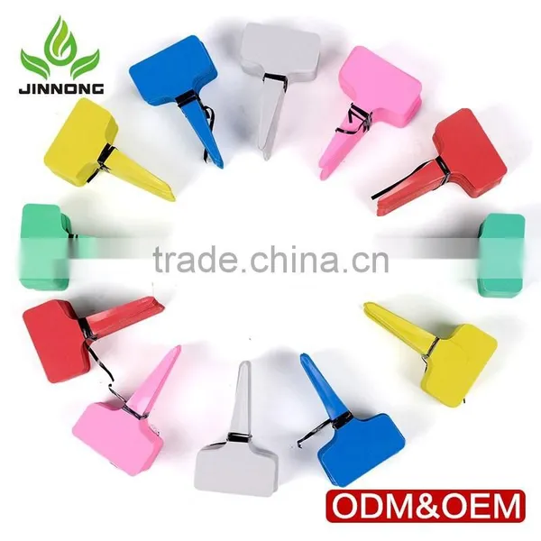 T Shape Gardening Colorful Pot Culture Bonsai Floral Flower Marks Tags Plastic Plant Label Wholesale