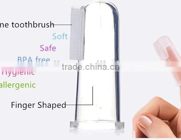 FDA Hygienic Silicone Baby Infant Finger Tip Toothbrush photo-4