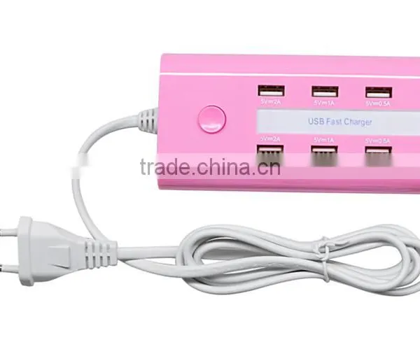 6 Port USB Desktop Rapid Charger. Multiport USB Travel Charger, Multi USB 6 Port Charger Desktop Rapid photo-4
