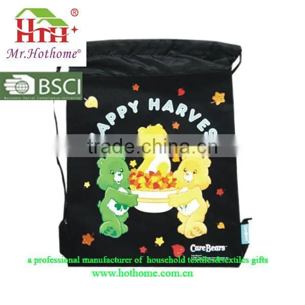 Green Mesh Backpack With Black Logo Printing photo-3