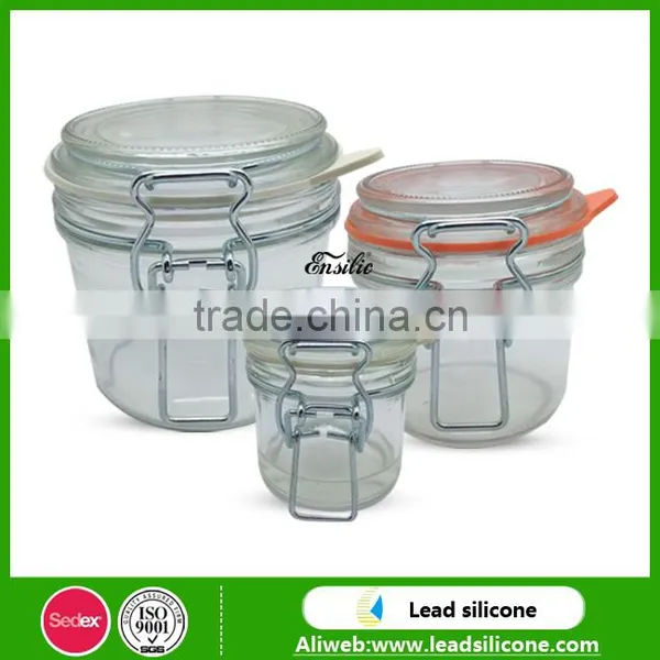 Various Size Foie Gras Glass Jar With Sealed Ring,Food Storage Glass Jar With Metal Clip photo-2