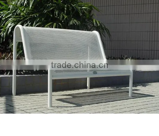 Decorative Comfortable Metal Outdoor Bench photo-2