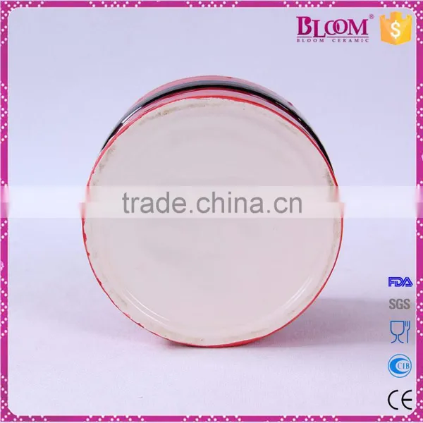 Round Shaped Ceramic Christmas Candy Jar With Lid photo-6