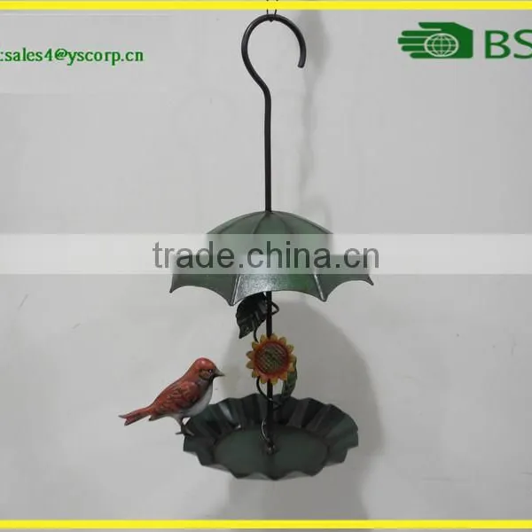Umbrella Shape Hanging Metal Bird Feeder Window Bird Feeder photo-4
