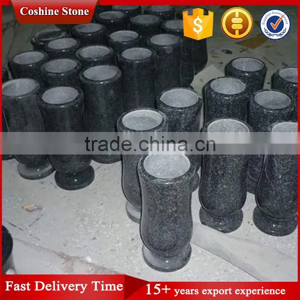 Modern Design Black Granite Flower Vases For Tombstones photo-2