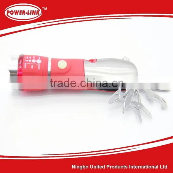 Multi-function Flashlight With Telescopic Safety Hammer photo-2