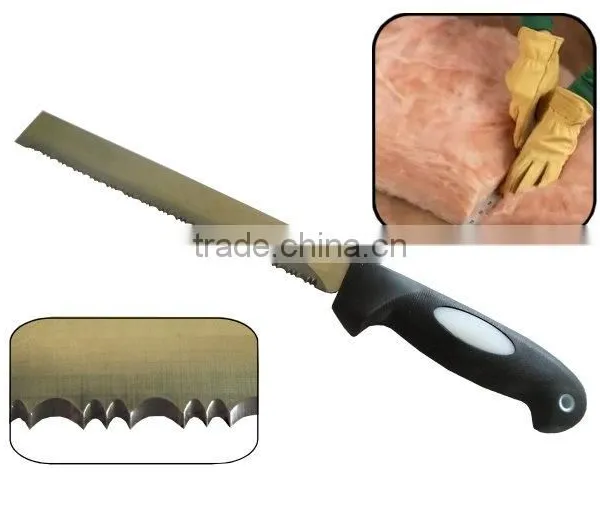 High Carbon Chrome Vanadium Fiber Glass Insulation Material Glass Fiber Multi Constuction Function Knife With Hardwood Handle photo-3