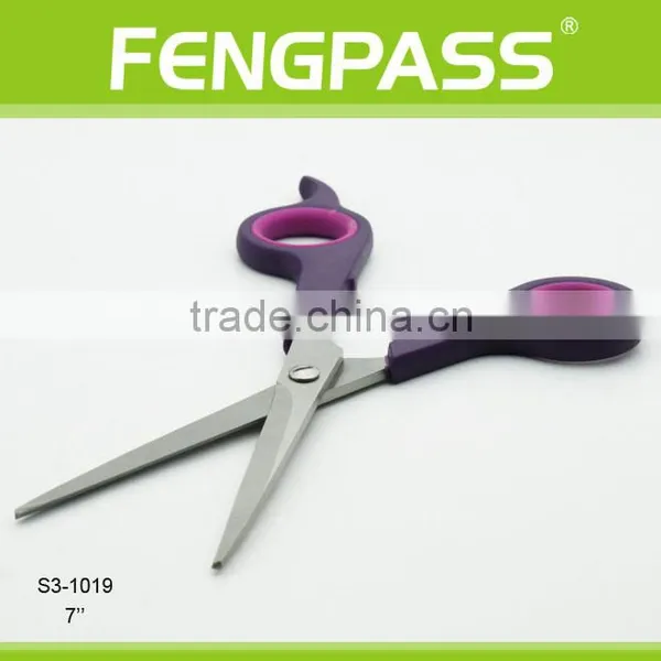 S3-1019 7" Inch 2CR13 Stainless Steel With PP Handle High Quality Luxury Handmade Hair Cutting Shears Barber Scissors photo-4