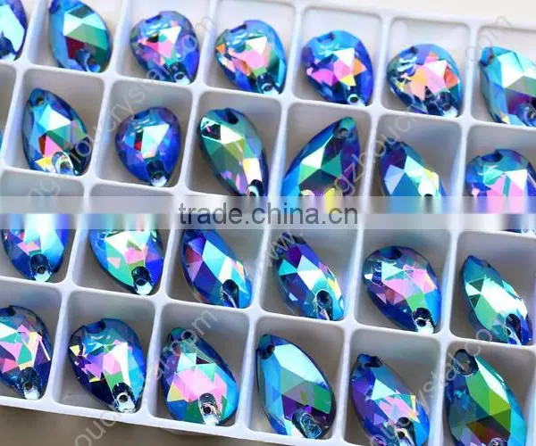 Wholesale Tear Drop Sew on Rhinestone,bulk Sold Crystals for Dresses/jewelry/shoes/bags Decoration photo-6
