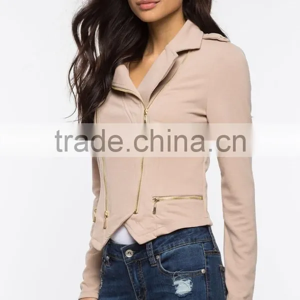 2016 Fashion Design Elegant Ladies Bulk Wholesale Jacket photo-2