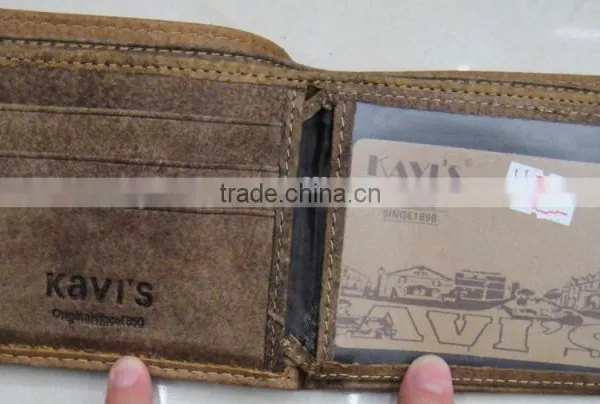 Fashion China Supplier Men Genuine Leather Button Stylish Wallet photo-4
