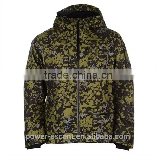 2016 unisex new development cool all over camo print winter ski jacket