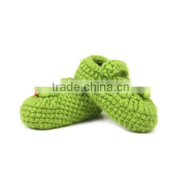 2015 New Design Floral Hand Made Crochet Shoes for Children photo-5