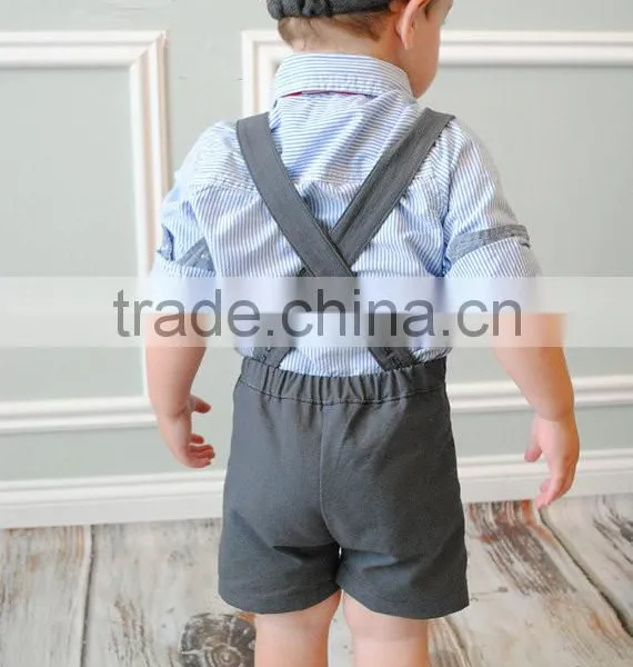 Suspender Shorts Vintage Adjustable Baby Boy Clothes Wholesale Children's Boutique Clothing photo-2