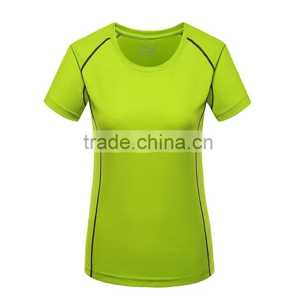 Hot Sale Plain Women/ladies Blank 100%polyester Sport Dry Fit Summer T-shirts photo-4
