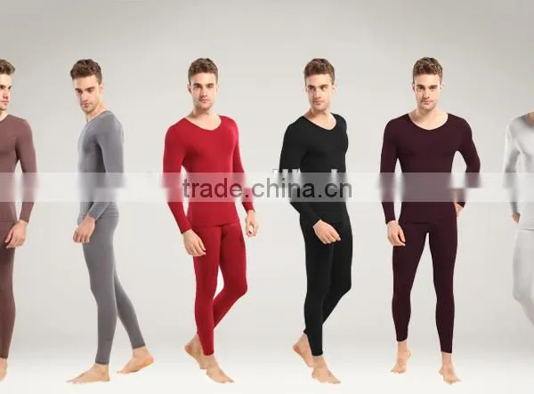 Custom Wholesale Comfortable Plain Couple Thermal Thin Pajamas photo-3