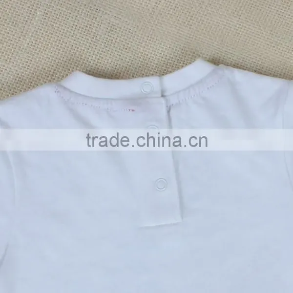 Plain White Design Baby Boy Tops Baby Cute T-shirts photo-5
