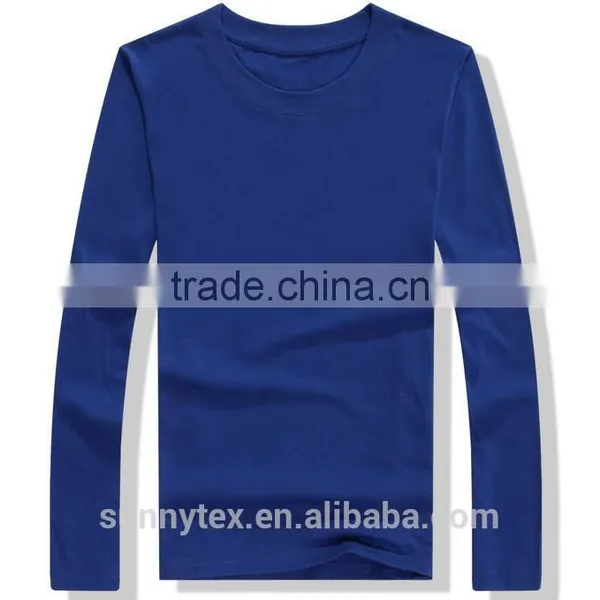 2017 New Design Custom Hot Basic Long Sleeve T-shirt Manufacture photo-3