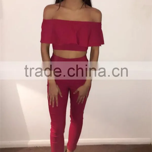 Runwaylover 009 2017 Ladies Summer Fashion Two Piece Suits photo-5