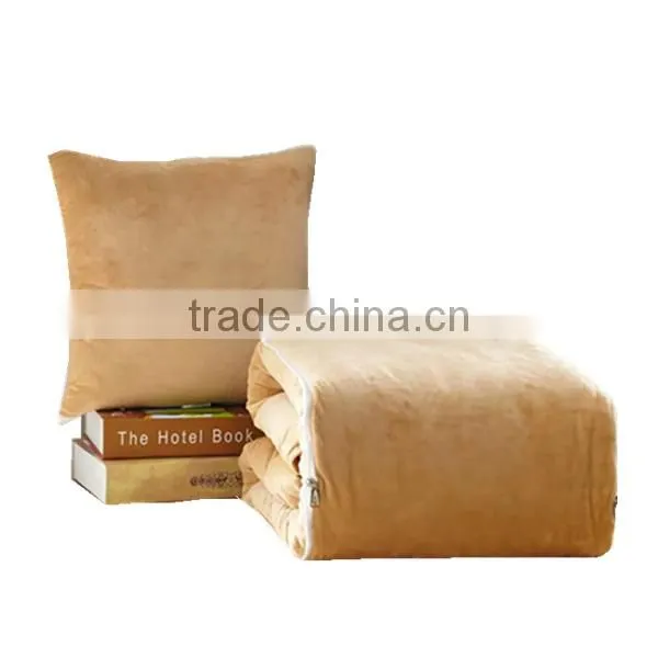 Blanket That Folds Into Pillow Travel Softtextile Pillow Blanket