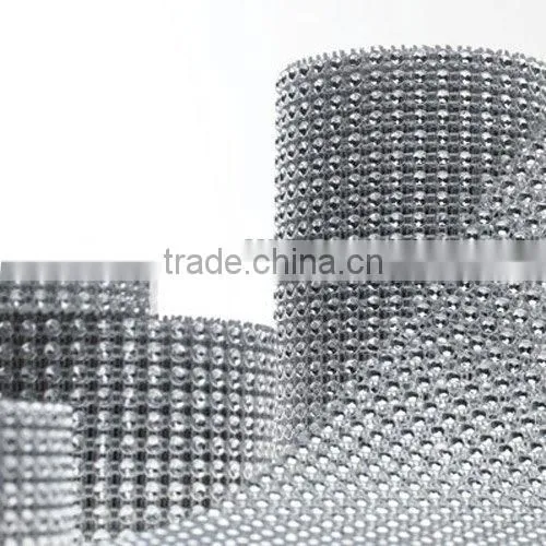 Diamond Rhinestone Ribbon 4.6INCHx10 YARDS-for Wedding Decorations/Party/Home Decor photo-2