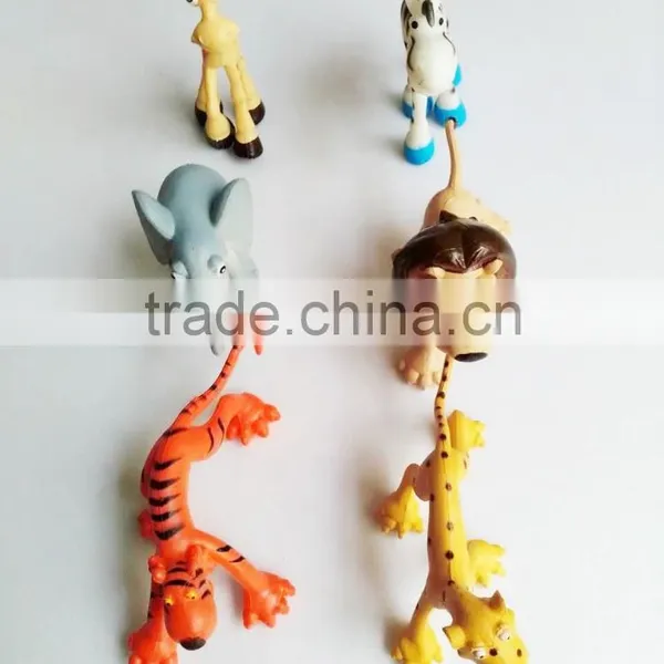 Cartoon Wild Animal Horse Tiger Lion Girafee Toys PVC Lifelike Animals photo-2