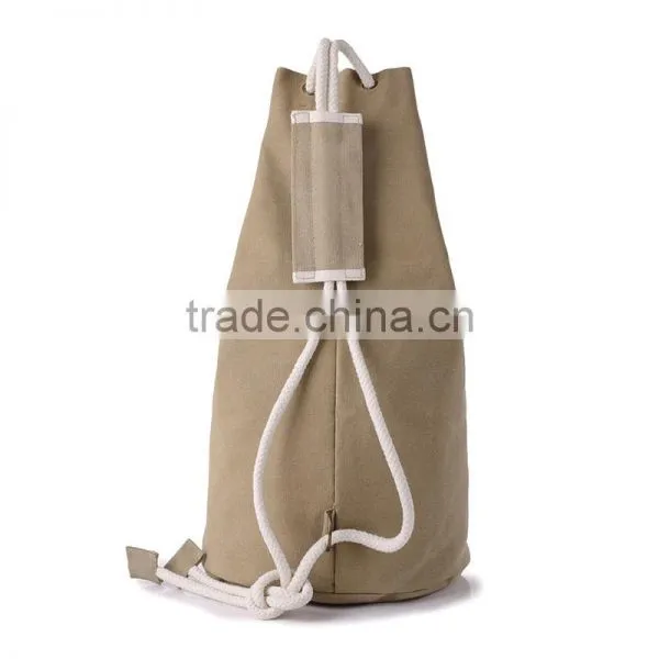 Best Selling Khaki Color Men's Cross Body Men's Canvas Beach Bag photo-3