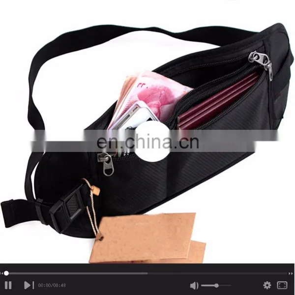 Amazon Washable Light Waterproof Hidden Waist Travel RFID Money Belt