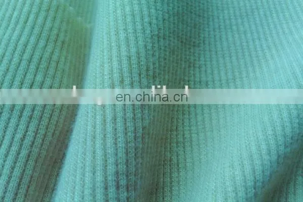 Winfar High Quality Hot Sale 100 Polyester Spandex Dyed Rib 2x2 Ribbed Knitted Fabric photo-2
