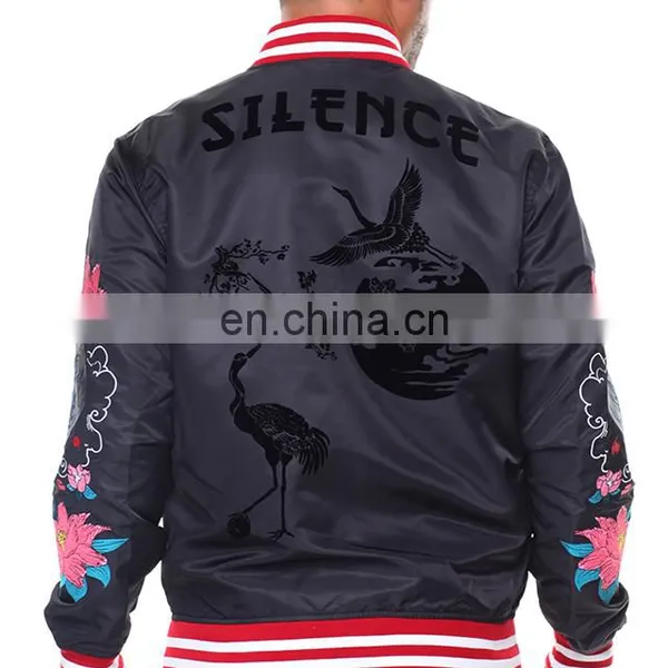 Men Jacket Fashion Jacket Wholesale , Custom Top Quality Bomber Jacket With Fashion Printing photo-3