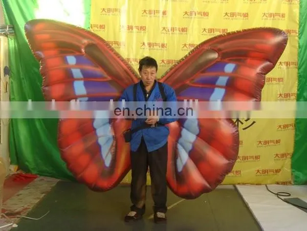 New Style Customized Printed Funny Inflatable Wings Costume of Butterfly photo-2