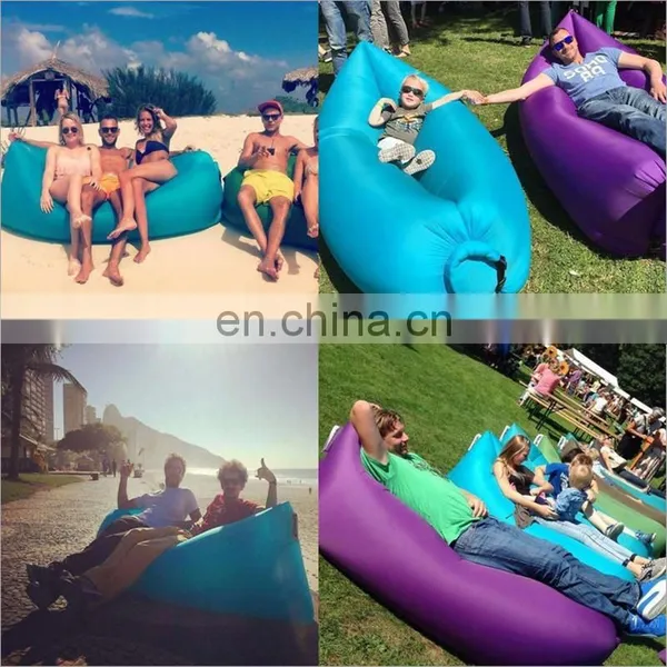 Fast Inflatable Sofa Sleeping Bag Outdoor Air Sleep Sofa Couch Portable Furniture Sleeping Hangout Lounger Inflate Air Bed F842 photo-2