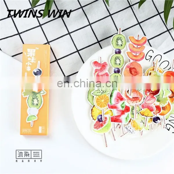 Hot Sale Popular Creative School Stationery Supplies Promotional Free Sample Cartoon Paper Different Fruit Shaped Bookmark Clips photo-4