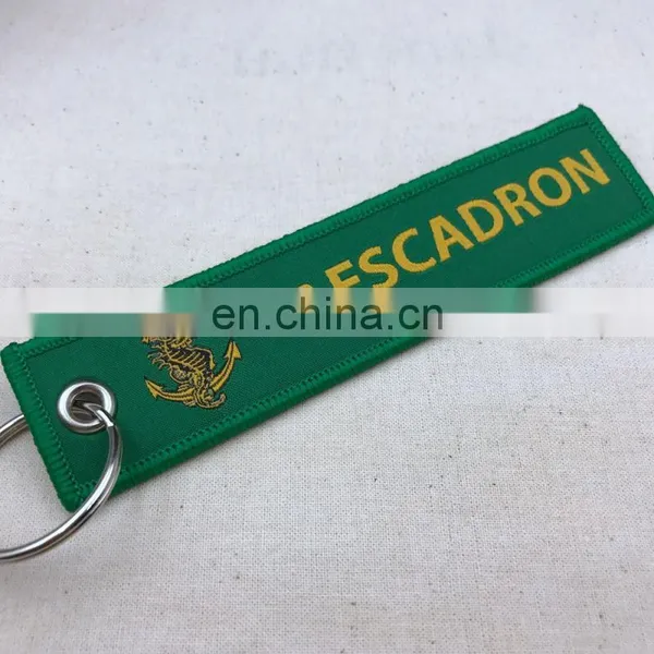 Woven Key Chain Crew Luggage Tags Remove for Flight photo-3