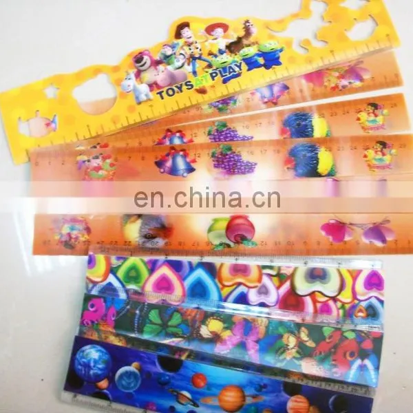 Lenticular drawing PVC foldable soft micrometer ruler