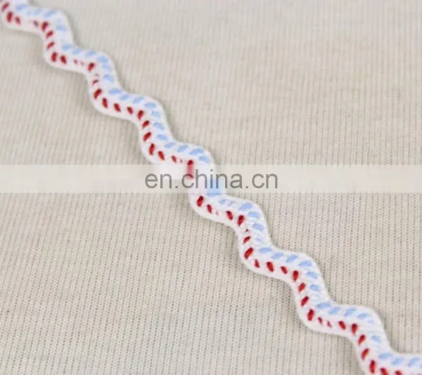 Wholesale Cheap Ric Rac Plastic Ribbon Tape for Garment Decoration photo-5