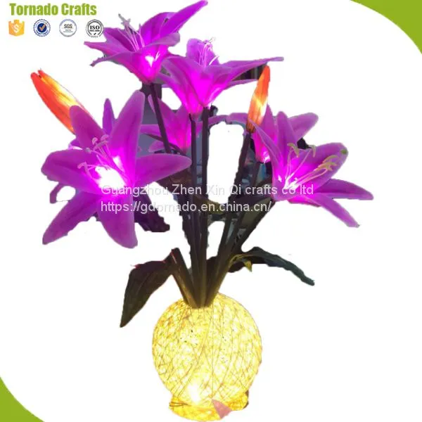 Real Touch Led Clothes Wedding Party 50pcs Led Artificial Lighting Flowers Decoration