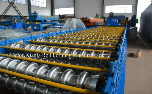 Roof Tiles Colored Steel Double Sheet Roll Forming Machine photo-4