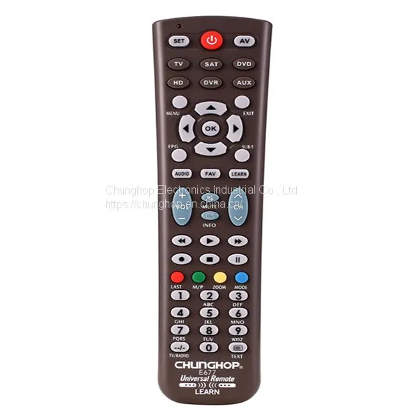 E677 Universal Remote Control with Codes Operation 6 devices with 1 remote