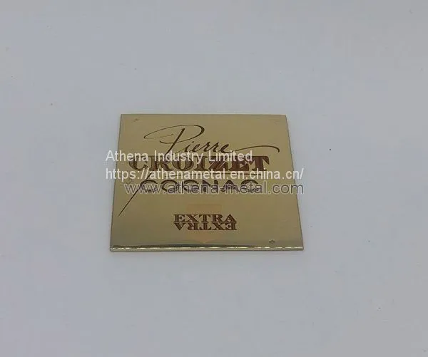 Square Metal Lables OEM Metal Label Metal Gifts and Crafts photo-2