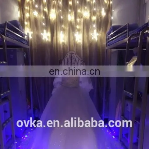 220/110V 138 Bulbs 2m Width Large Star Curtain Fancy String Light Wedding Decor photo-2