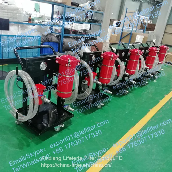 Hydraulic Oil Vacuum Filter Cart for Wood Working Powder Coating Metallurgy Customized Mobile High-precision Filtration photo-5