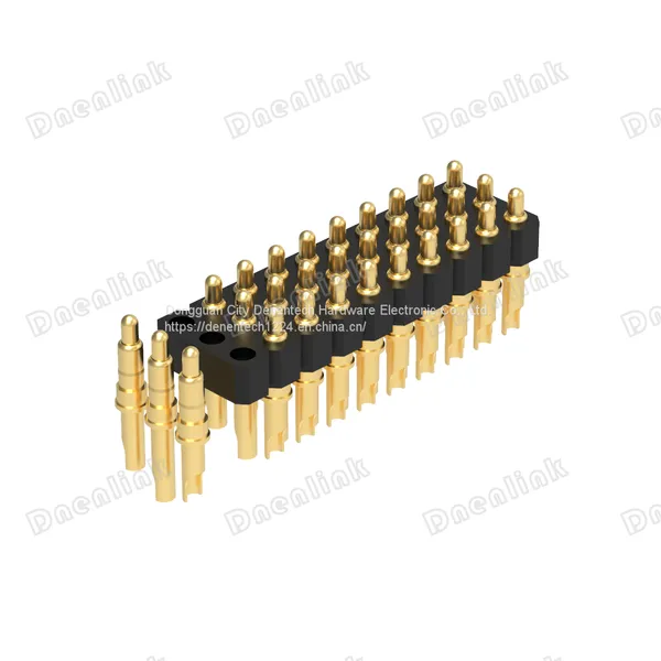 Dnenlink 2.54mm Pitch Triple Row H2.5mm Male HeaderSolder PogoPin Header photo-2